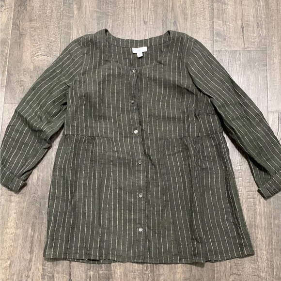 pure jill Tops Pure Jill Linen Top Poshmark